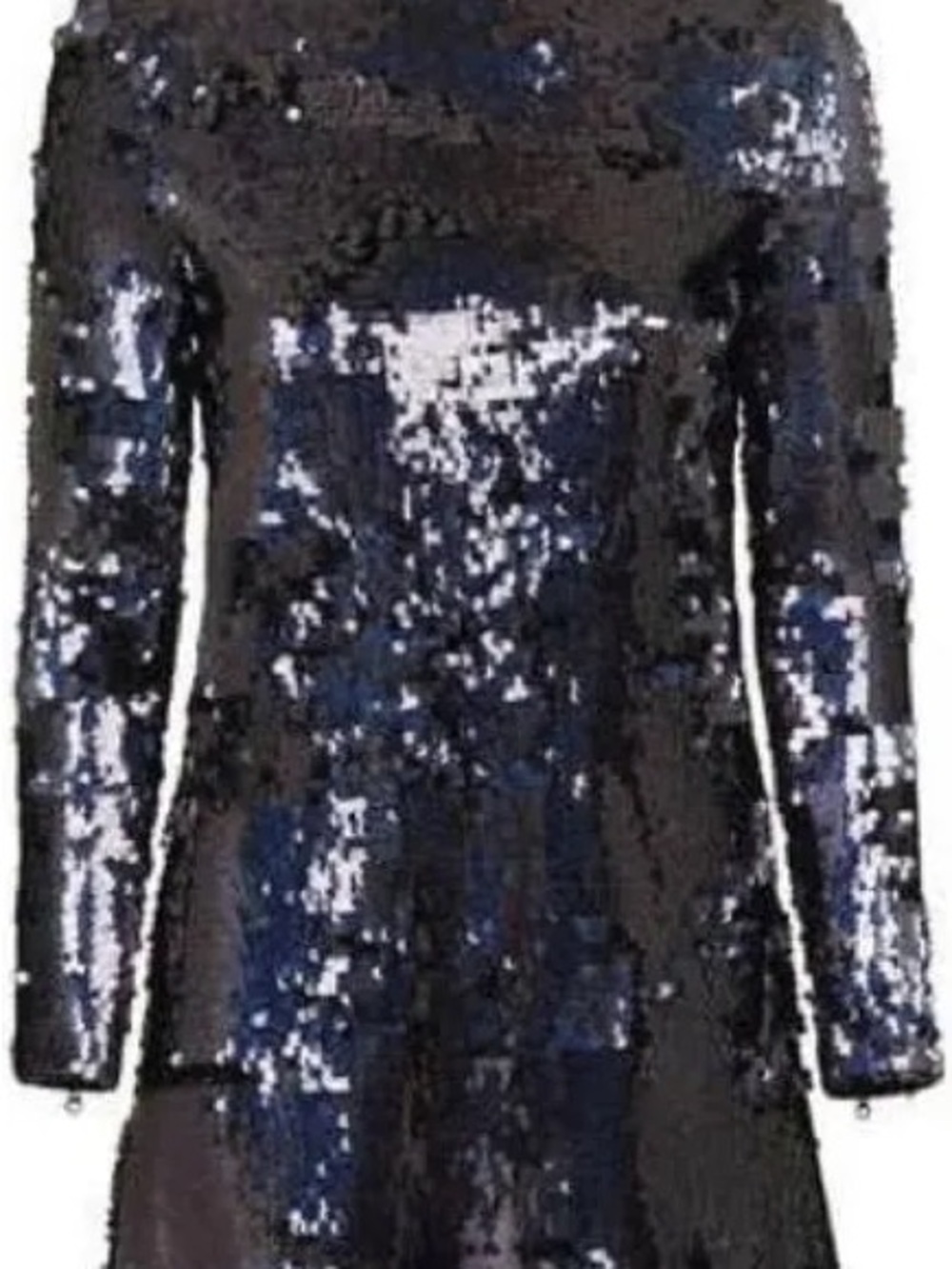 Topshop Black Sequined Mini dress